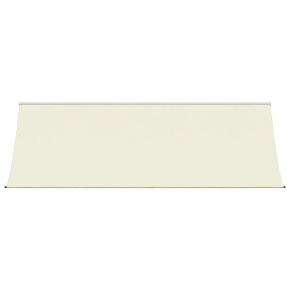 krémszínű szövet és acél feltekerhető napellenző 400 x 150 cm