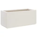 fehér polipropilén kerti ültetőláda 80 x 36 x 35 cm