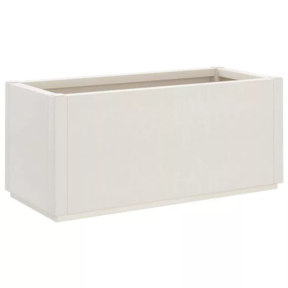 fehér polipropilén kerti ültetőláda 80 x 36 x 35 cm