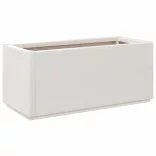 fehér polipropilén kerti ültetőláda 80 x 36 x 35 cm