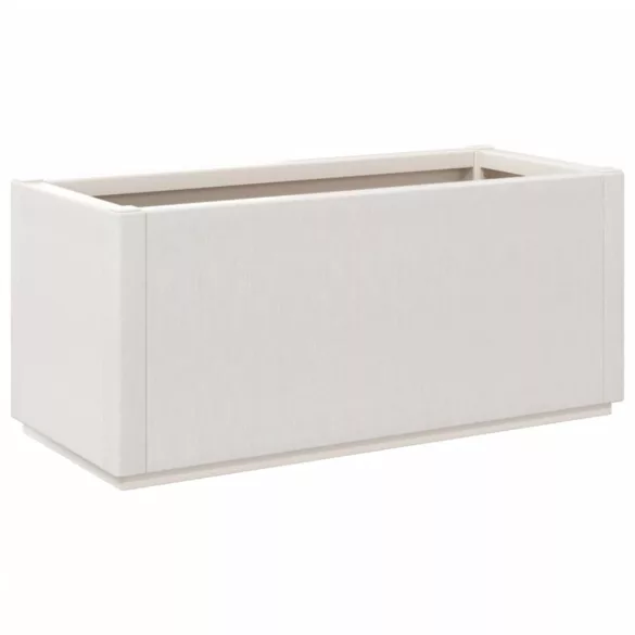 fehér polipropilén kerti ültetőláda 80 x 36 x 35 cm