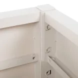 fehér polipropilén kerti ültetőláda 80 x 36 x 35 cm