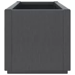sötétszürke polipropilén kerti ültetőláda 80 x 36 x 35 cm