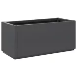 sötétszürke polipropilén kerti ültetőláda 80 x 36 x 35 cm