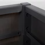 sötétszürke polipropilén kerti ültetőláda 80 x 36 x 35 cm