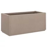 világosbarna polipropilén kerti ültetőláda 80 x 36 x 35 cm