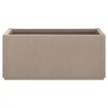 világosbarna polipropilén kerti ültetőláda 80 x 36 x 35 cm