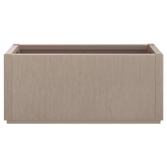 világosbarna polipropilén kerti ültetőláda 80 x 36 x 35 cm