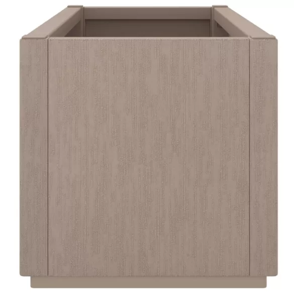 világosbarna polipropilén kerti ültetőláda 80 x 36 x 35 cm