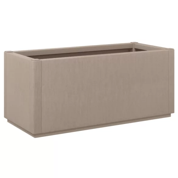 világosbarna polipropilén kerti ültetőláda 80 x 36 x 35 cm