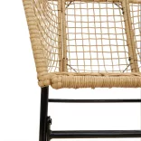 2 db barna polyrattan kerti szék