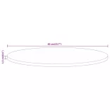tömör nyers mangófa kerek asztallap Ø40 x 1,5 cm