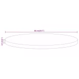 tömör nyers mangófa kerek asztallap Ø50 x 2,5 cm