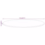 tömör nyers mangófa kerek asztallap Ø70 x 1,5 cm