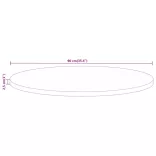 tömör nyers mangófa kerek asztallap Ø90 x 2,5 cm