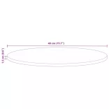 tömör újrahasznosított fa kerek asztallap Ø40x1,5 cm