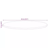 tömör újrahasznosított fa kerek asztallap Ø60 x 1,5 cm
