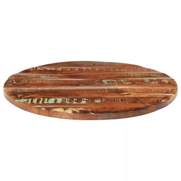 tömör újrahasznosított fa kerek asztallap Ø70 x 3,8 cm