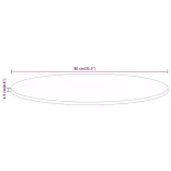 tömör újrahasznosított fa kerek asztallap Ø80 x 1,5 cm