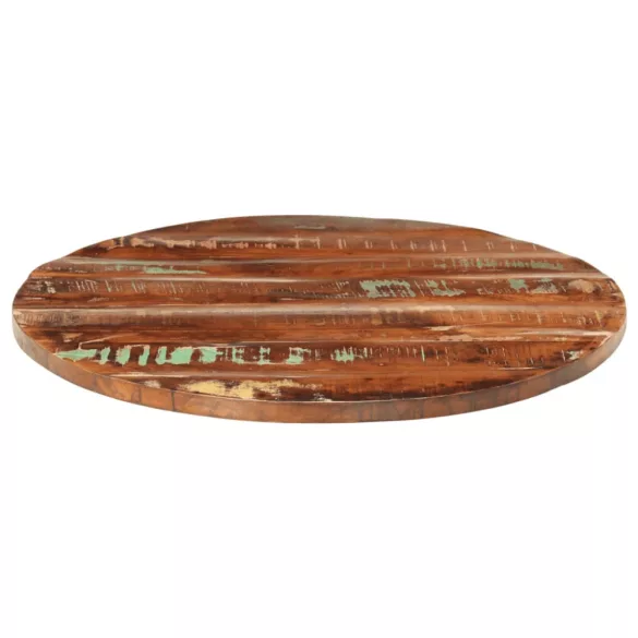 tömör újrahasznosított fa kerek asztallap Ø90 x 3,8 cm