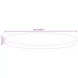 tömör újrahasznosított fa kerek asztallap Ø80 x 3,8 cm