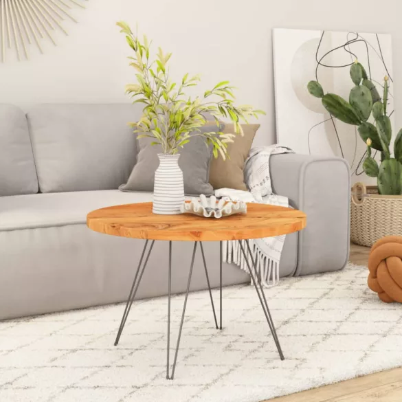 tömör akácfa kerek asztallap Ø70 x 2,5 cm