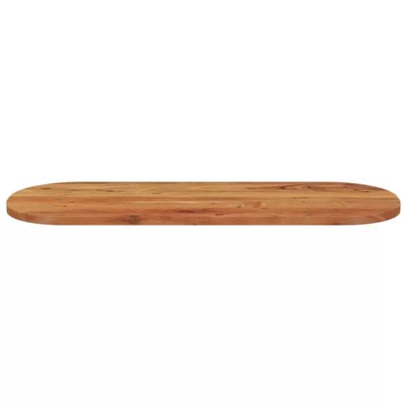 tömör akácfa ovális asztallap 110 x 40 x 2,5 cm