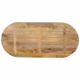 tömör mangófa ovális asztallap 90 x 40 x 2,5 cm