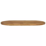 tömör nyers mangófa ovális asztallap 80 x 40 x 3,8 cm
