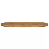 tömör nyers mangófa ovális asztallap 90 x 40 x 3,8 cm