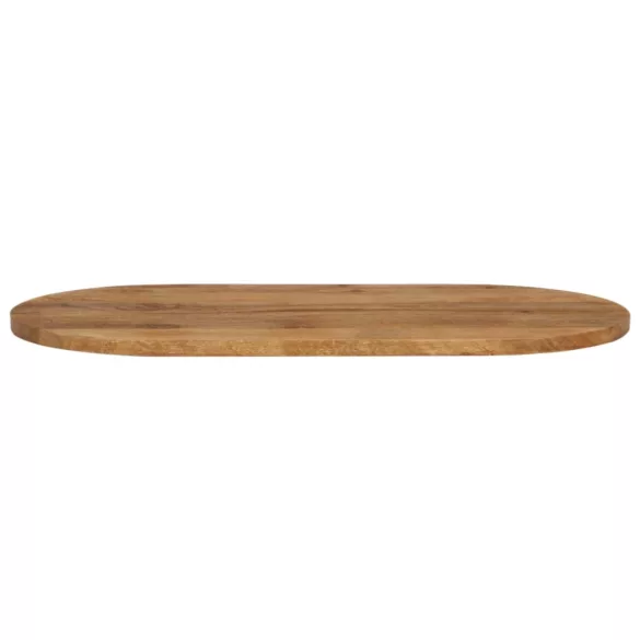 tömör nyers mangófa ovális asztallap 90 x 40 x 3,8 cm