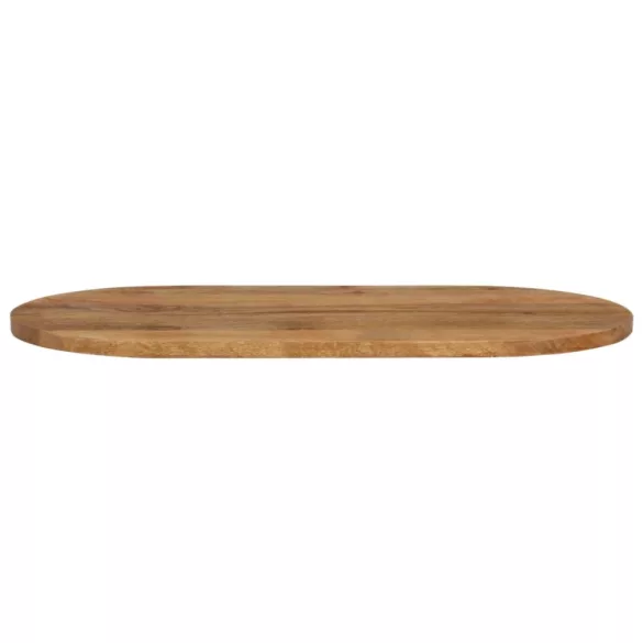 tömör nyers mangófa ovális asztallap 100 x 40 x 3,8 cm