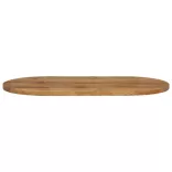 tömör nyers mangófa ovális asztallap 110 x 50 x 3,8 cm