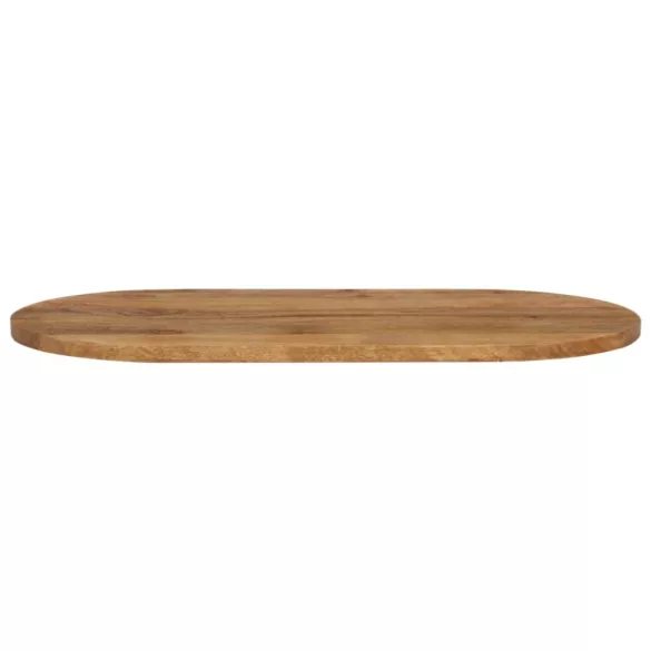 tömör nyers mangófa ovális asztallap 110 x 50 x 3,8 cm