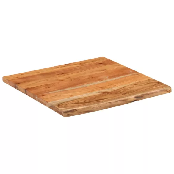 tömör akácfa téglalap alakú asztallap 80 x 80 x 2,5 cm