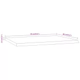 tömör akácfa téglalap alakú asztallap 90 x 80 x 2,5 cm