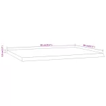 tömör akácfa téglalap alakú asztallap 90 x 80 x 3,8 cm