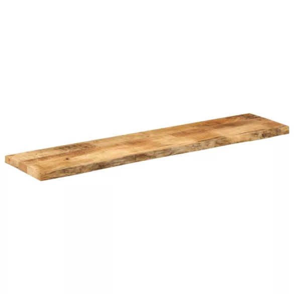 tömör nyers mangófa természetes élű asztallap 180 x 20 x 2,5 cm