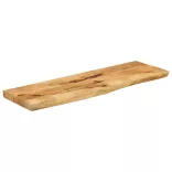 tömör nyers mangófa természetes élű asztallap 110 x 40 x 2,5 cm