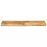 tömör nyers mangófa természetes élű asztallap 110 x 40 x 2,5 cm
