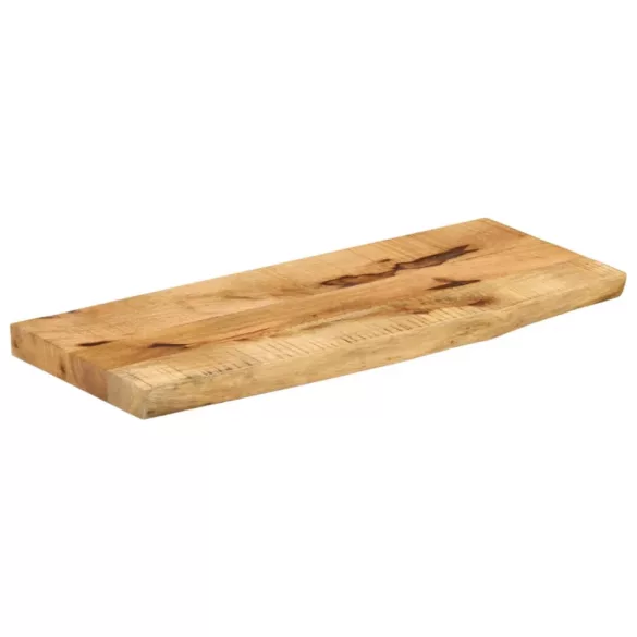 tömör nyers mangófa természetes élű asztallap 70 x 40 x 3,8 cm