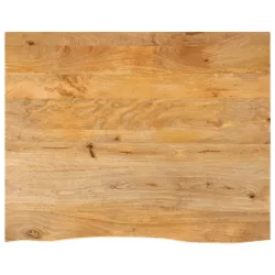   tömör mangófa természetes élű asztallap 110 x 80 x 2,5 cm