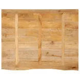 tömör mangófa természetes élű asztallap 110 x 80 x 2,5 cm