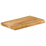 tömör mangófa természetes élű asztallap 50 x 20 x 3,8 cm