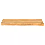 tömör mangófa természetes élű asztallap 90 x 40 x 3,8 cm