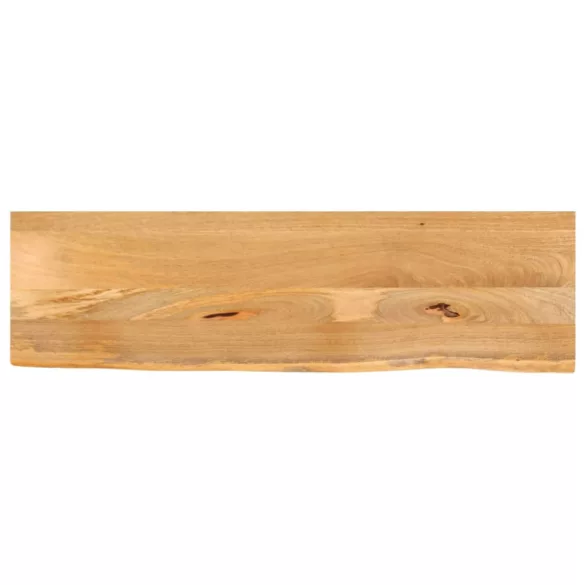 tömör mangófa természetes élű asztallap 110 x 40 x 3,8 cm