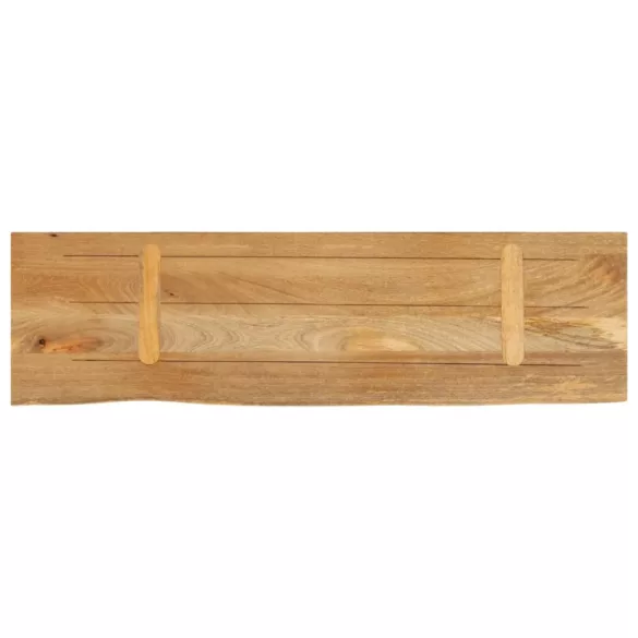 tömör mangófa természetes élű asztallap 110 x 40 x 3,8 cm