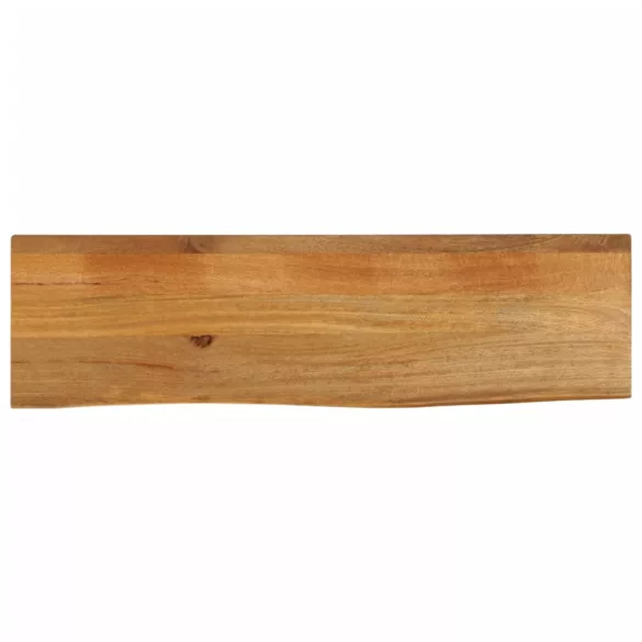 tömör mangófa természetes élű asztallap 120 x 20 x 2,5 cm