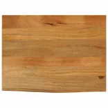 tömör mangófa asztallap természetes éllel 80 x 60 x 2,5 cm