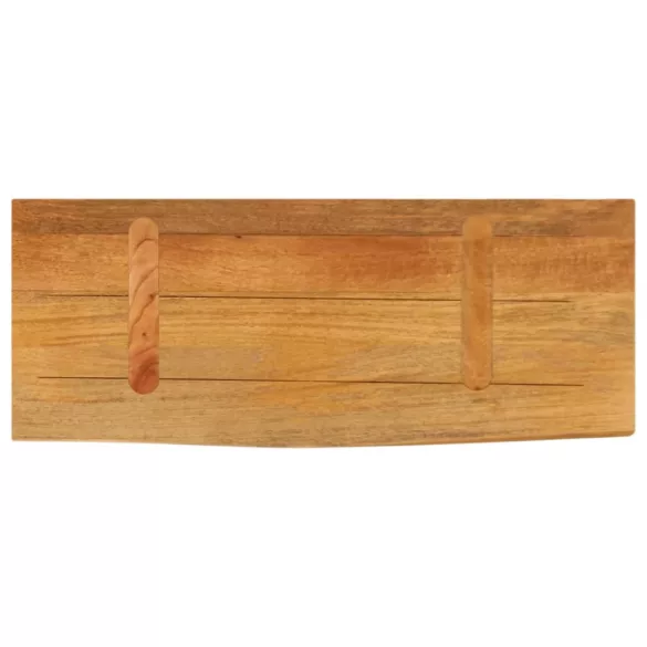 tömör mangófa természetes élű asztallap 70 x 30 x 3,8 cm